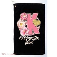 Cute Floral Glam Kindergarten Team Golf Towel thumb 0