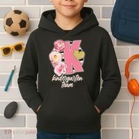Cute Floral Glam Kindergarten Team Kids Hoodie thumb 2