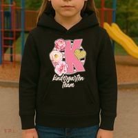 Cute Floral Glam Kindergarten Team Kids Hoodie thumb 3