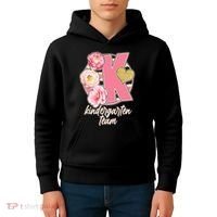 Cute Floral Glam Kindergarten Team Kids Hoodie thumb 4