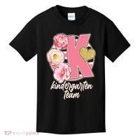 Cute Floral Glam Kindergarten Team Kids T-Shirt thumb 0