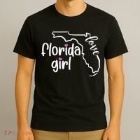 Cute Florida Girl Love T-Shirt thumb 3