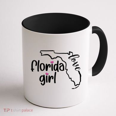 Cute Florida Girl Love Coffee Mug back