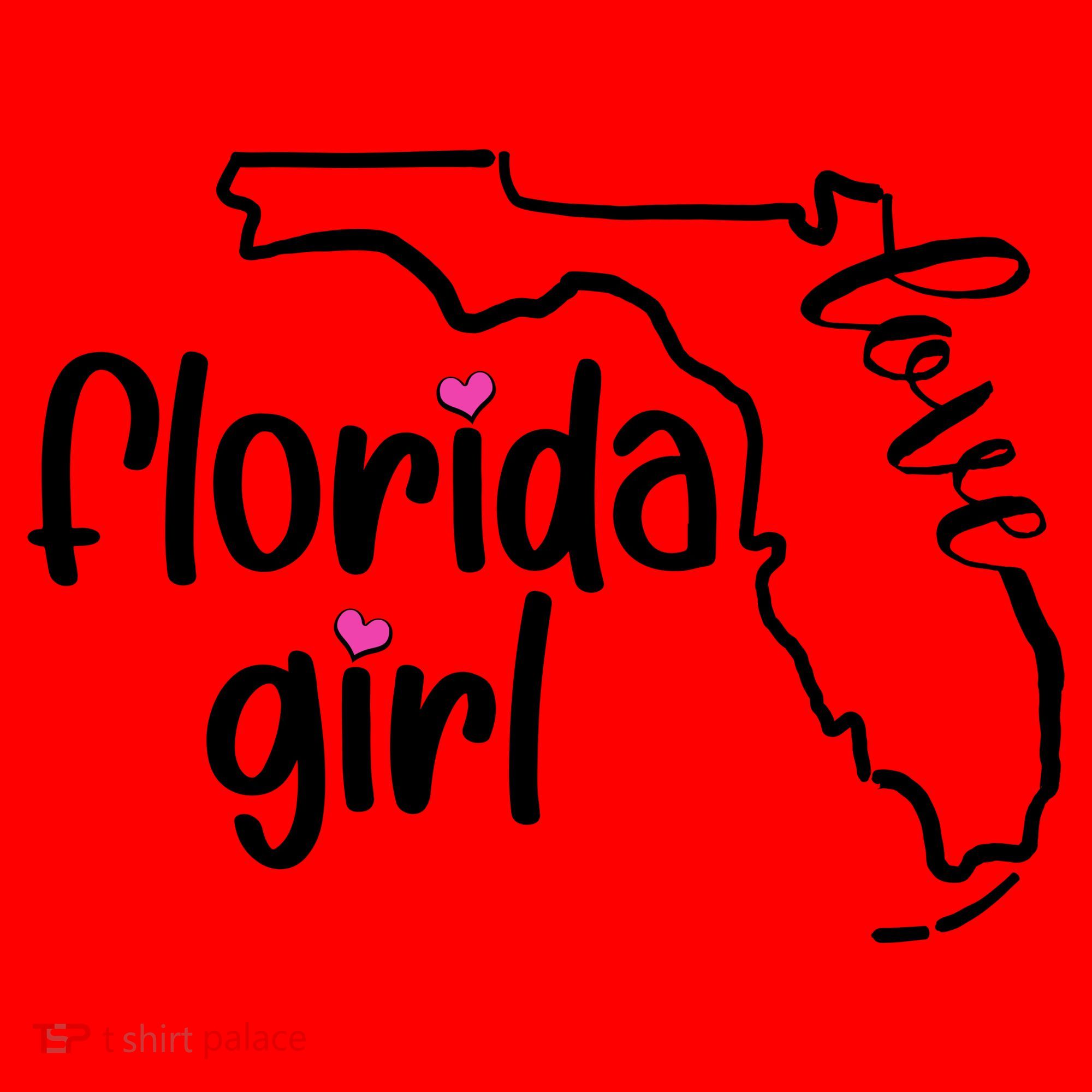 Cute Florida Girl Love Santa Hat