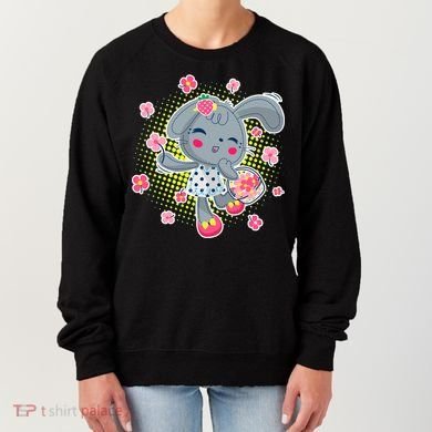 Cute Flower Easter Bunny Women's Sweatshirt