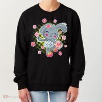 Cute Flower Easter Bunny Women's Sweatshirt thumb 0