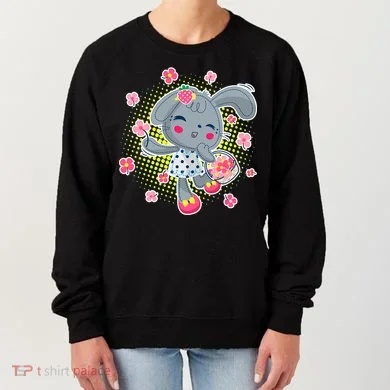 Cute Flower Easter Bunny Women's Sweatshirt