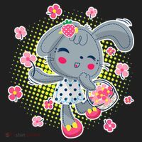 Cute Flower Easter Bunny Women's Sweatshirt thumb 2