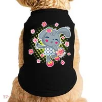 Cute Flower Easter Bunny Doggie Tank thumb 0