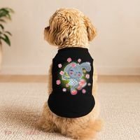 Cute Flower Easter Bunny Doggie Tank thumb 2