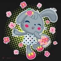 Cute Flower Easter Bunny Doggie Tank thumb 4