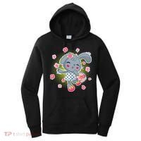 Cute Flower Easter Bunny Women's Hoodie thumb 0
