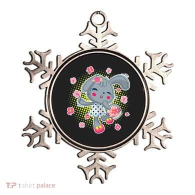 Cute Flower Easter Bunny Ornament