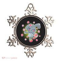 Cute Flower Easter Bunny Ornament thumb 0