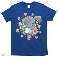 Cute Flower Easter Bunny T-Shirt thumb 0