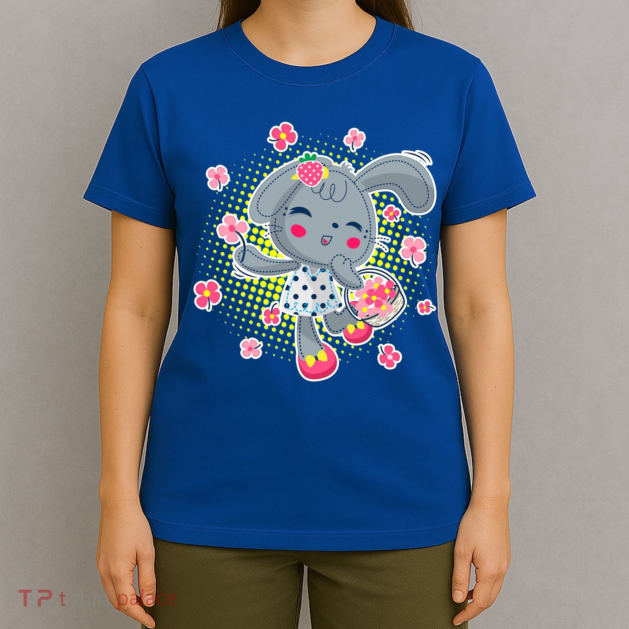 Cute Flower Easter Bunny T-Shirt