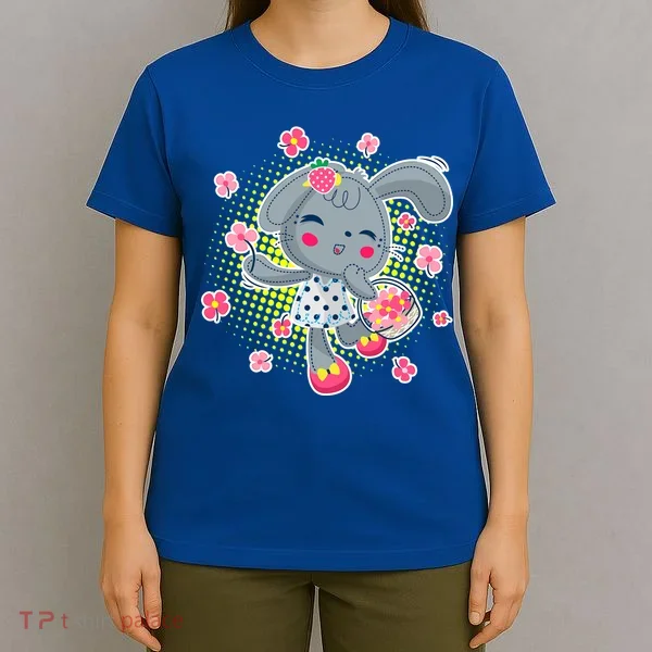 Cute Flower Easter Bunny T-Shirt