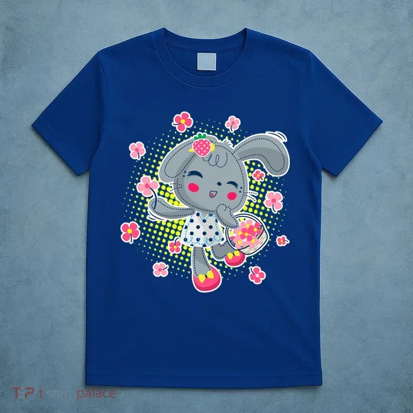 Cute Flower Easter Bunny T-Shirt