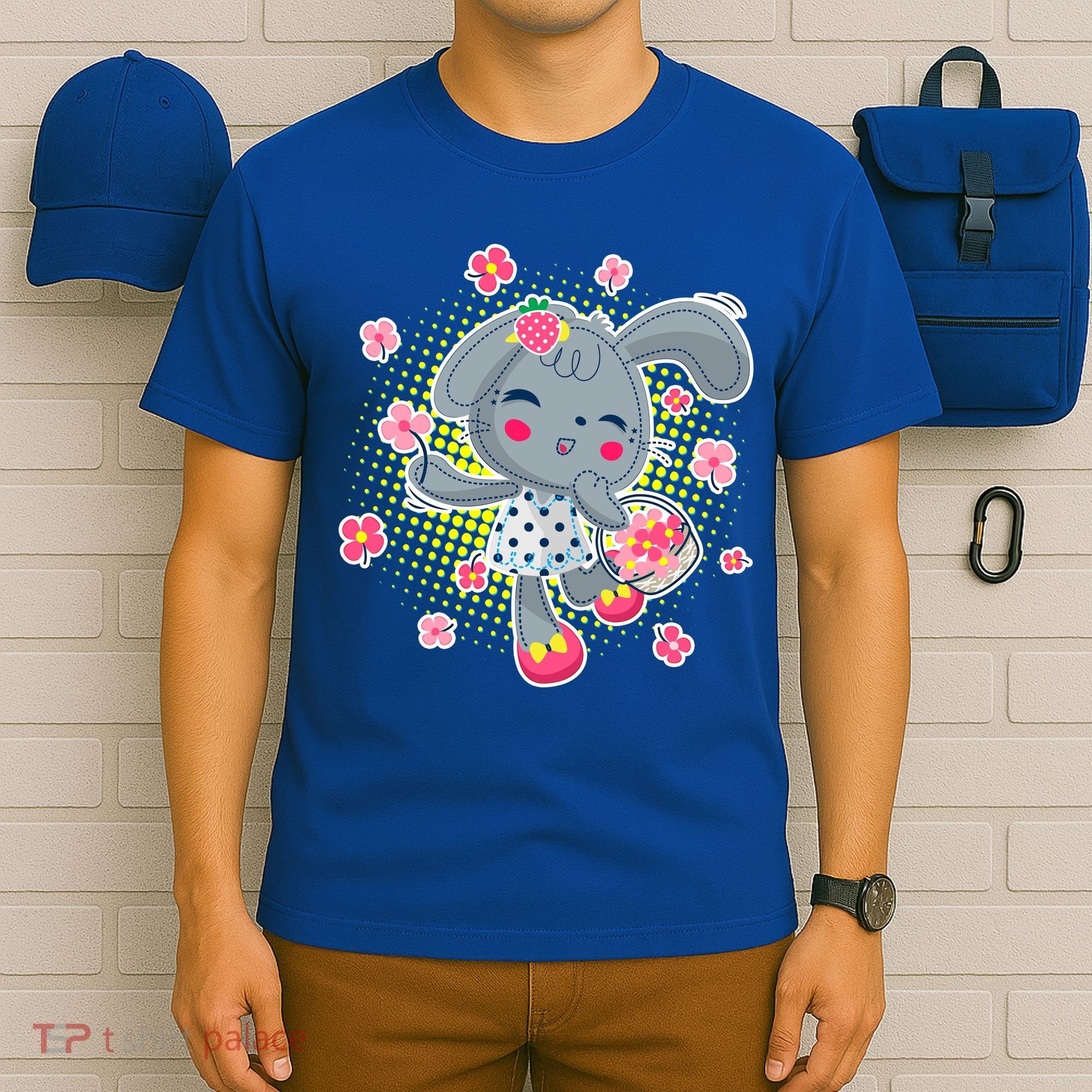 Cute Flower Easter Bunny T-Shirt
