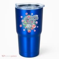 Cute Flower Easter Bunny Tumbler thumb 0
