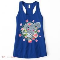 Cute Flower Easter Bunny Women's Tank Top thumb 0
