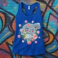 Cute Flower Easter Bunny Women's Tank Top thumb 3