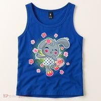 Cute Flower Easter Bunny Tank Top thumb 2