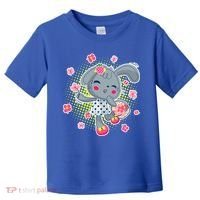Cute Flower Easter Bunny Toddler T-Shirt thumb 0