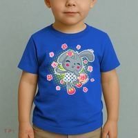 Cute Flower Easter Bunny Toddler T-Shirt thumb 2