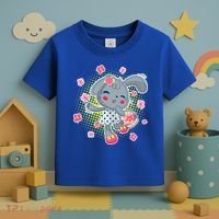 Cute Flower Easter Bunny Toddler T-Shirt thumb 3
