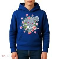 Cute Flower Easter Bunny Kids Hoodie thumb 4