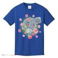 Cute Flower Easter Bunny Kids T-Shirt thumb 0