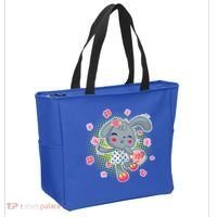 Cute Flower Easter Bunny Tote Bag thumb 2