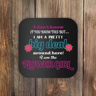 Cute Flower Girl Coaster