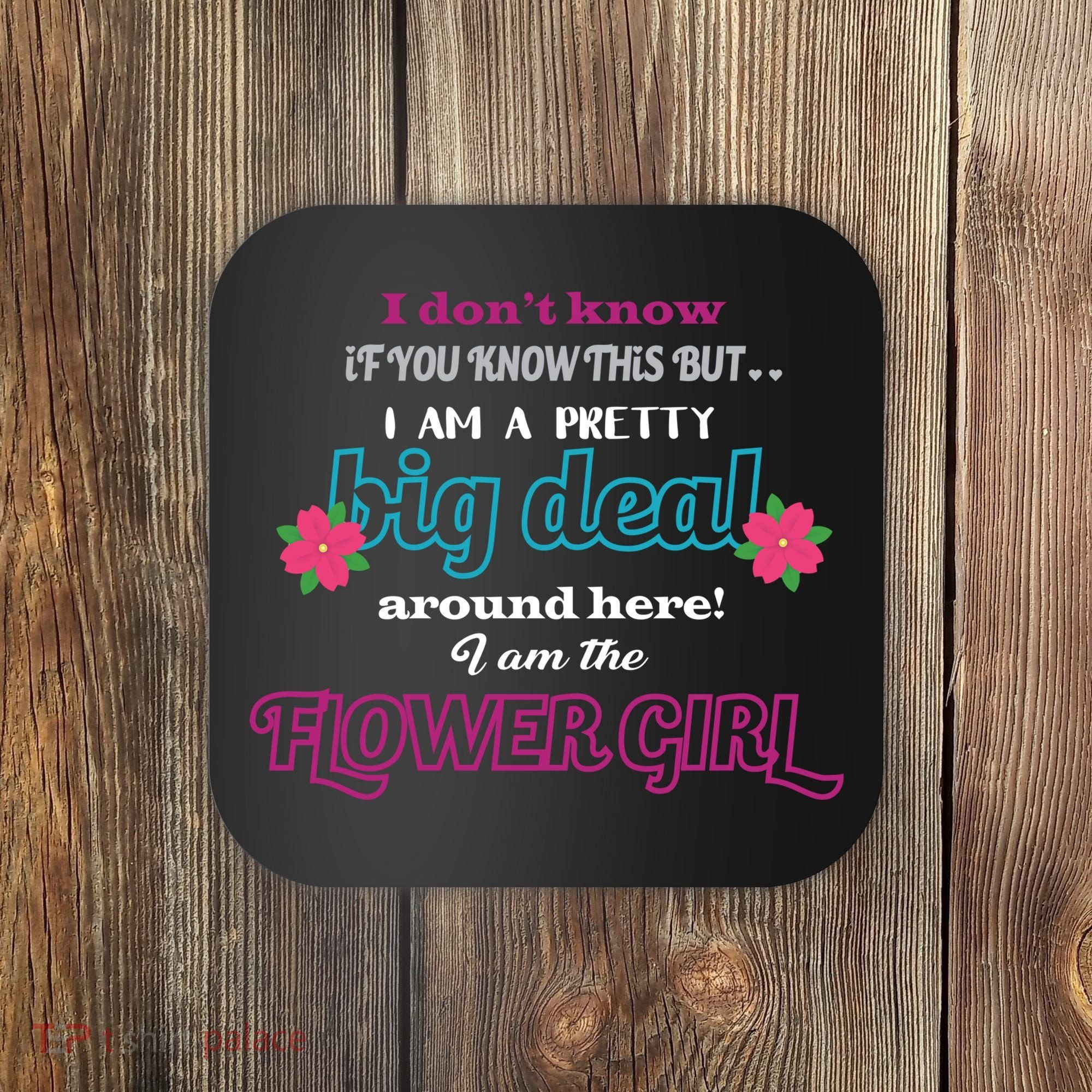 Cute Flower Girl Coaster