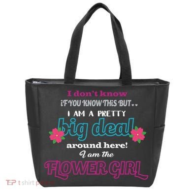 Cute Flower Girl Tote Bag