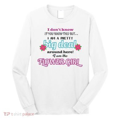Cute Flower Girl Long Sleeve Shirt