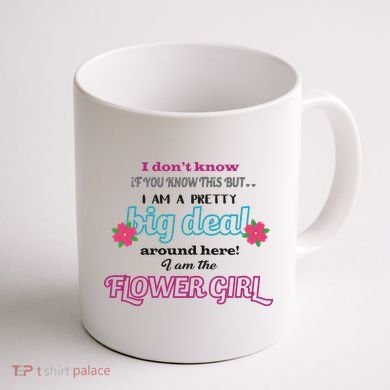 Cute Flower Girl Coffee Mug back