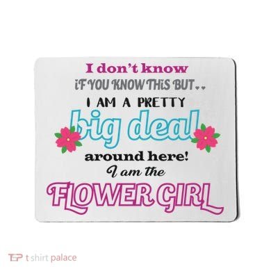 Cute Flower Girl Mousepad