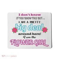 Cute Flower Girl Mousepad thumb 0
