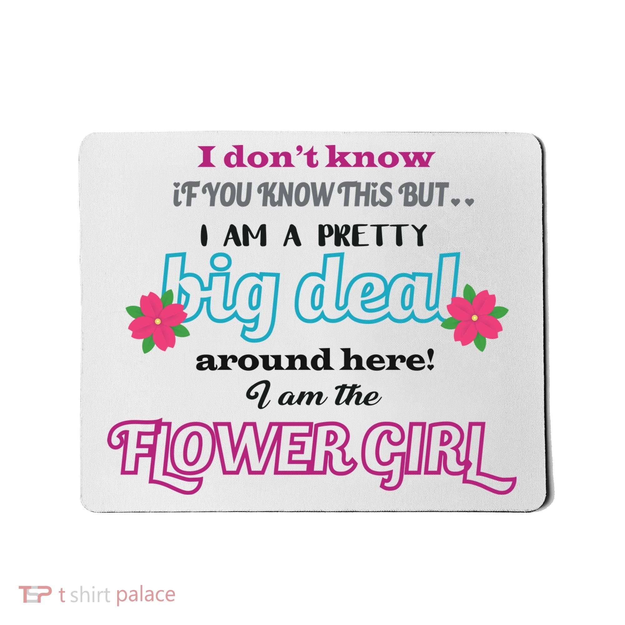 Cute Flower Girl Mousepad