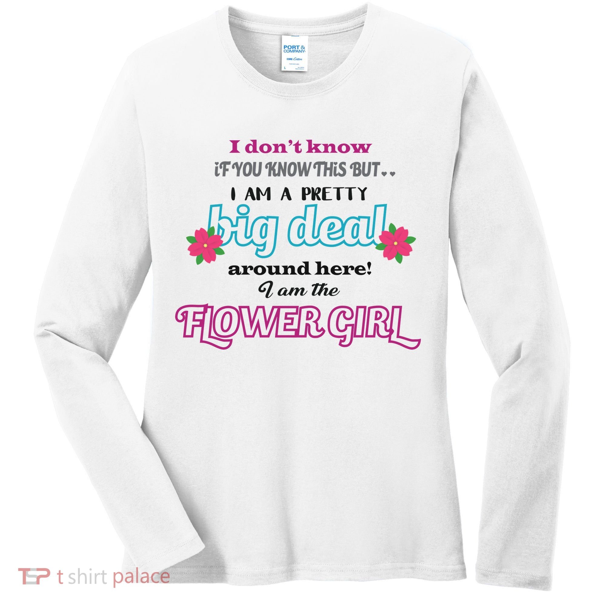 Cute Flower Girl Women's Long Sleeve Shirt