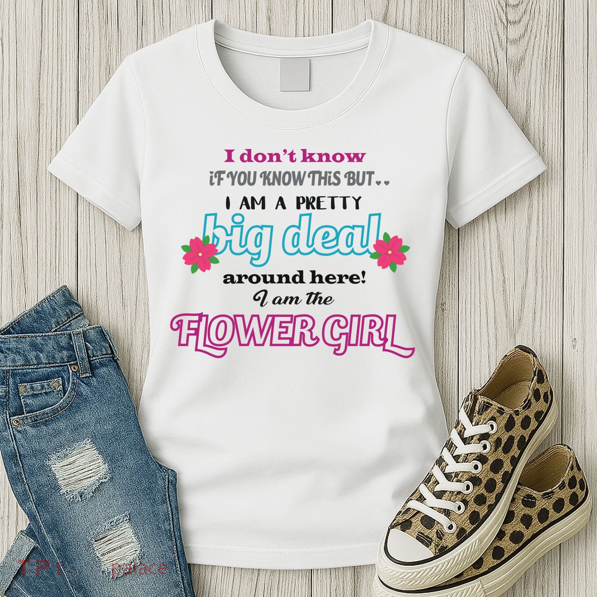 Cute Flower Girl Women's T-Shirt