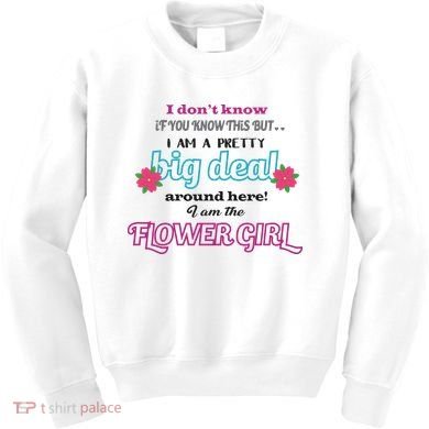 Cute Flower Girl Kids Sweatshirt