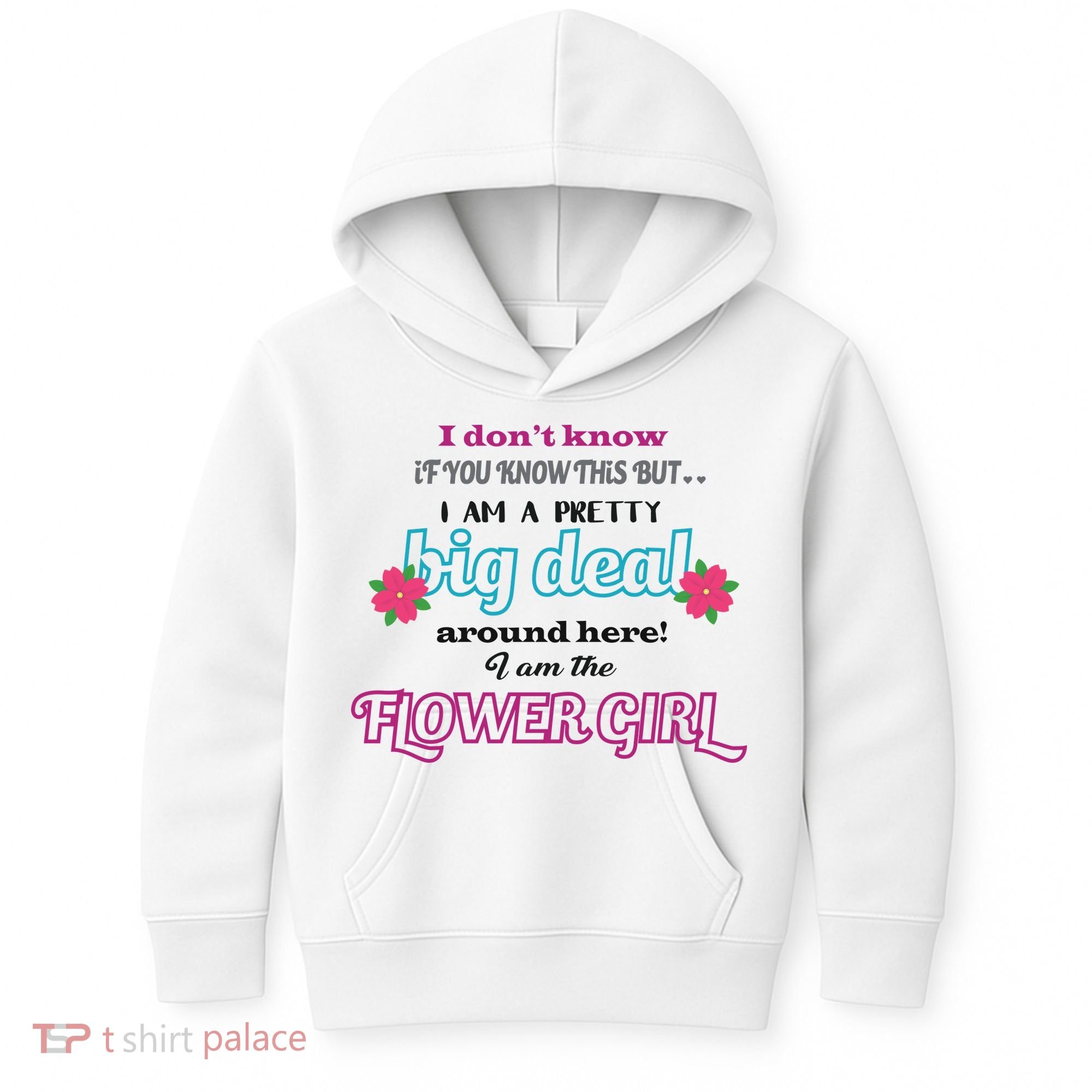Cute Flower Girl Kids Hoodie