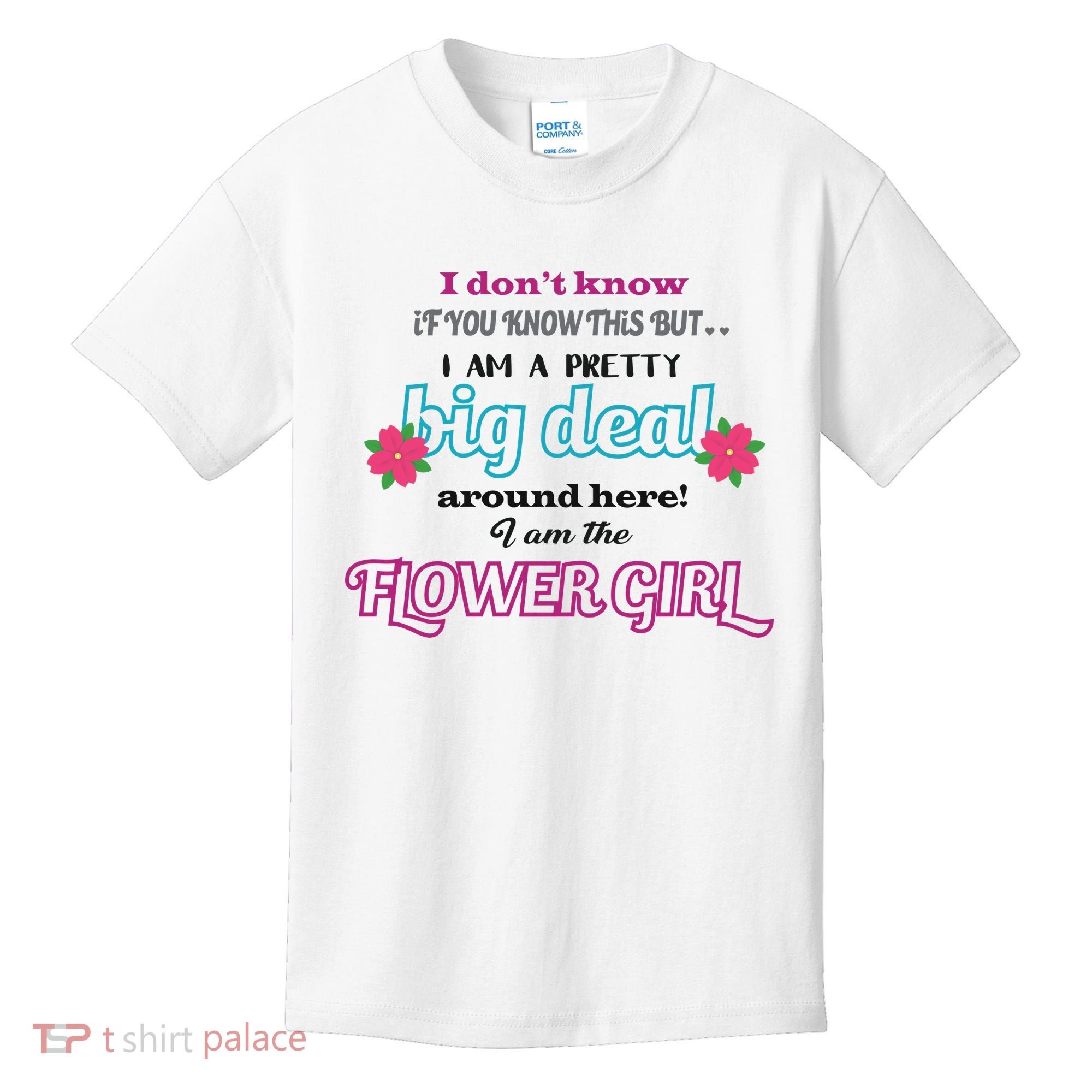Cute Flower Girl Kids T-Shirt