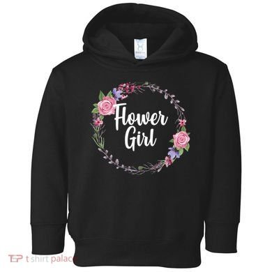 Cute Flower Girl Wedding Toddler Hoodie