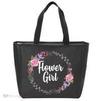 Cute Flower Girl Wedding Tote Bag thumb 0