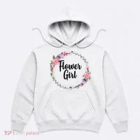 Cute Flower Girl Wedding Hoodie thumb 0
