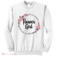 Cute Flower Girl Wedding Sweatshirt thumb 0